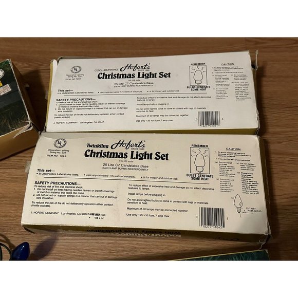 Lot of 4‎ HOFERT’S Christmas Lights Multi-Colored Bulbs Cool-burning Twinkle - Picture 5 of 8
